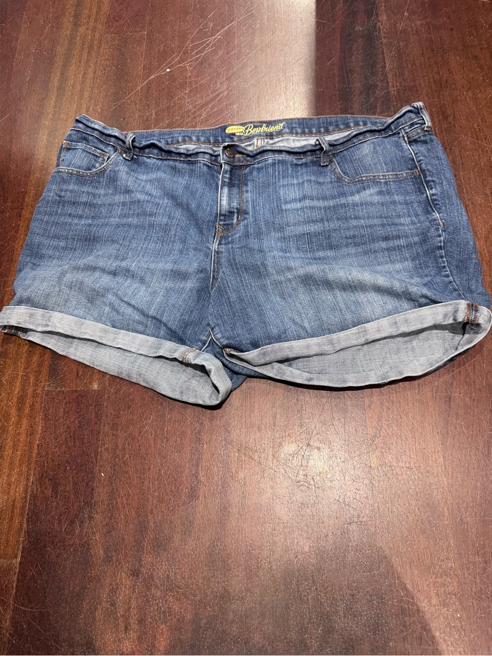 Old Navy Light Blue Cuffed Boyfriend Denim Shorts
